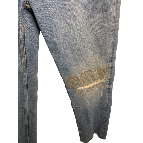 Free People We The Free Cotton Seamed Patch Design Ankle Boyfriend Jeans Size 26 - Picture 12 of 12